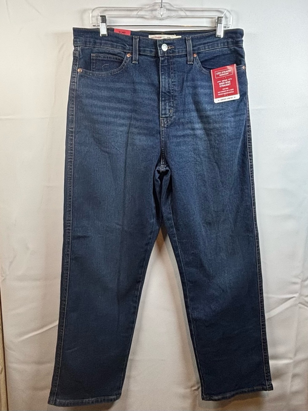 Levi's Women’s High Rise Straight Leg Comfort Stretch Jeans